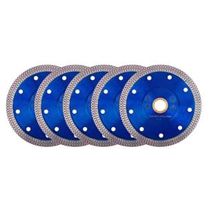 GoYonder 5pcs 4" Grinder Blades Tile Blade, Diamond Saw Blade for Cutting Porcelain Tiles Granite, 115mm Tile Cutting Blade for Angle Grinder