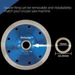 GoYonder 5pcs 4" Grinder Blades Tile Blade, Diamond Saw Blade for Cutting Porcelain Tiles Granite, 115mm Tile Cutting Blade for Angle Grinder