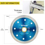 GoYonder 5pcs 4" Grinder Blades Tile Blade, Diamond Saw Blade for Cutting Porcelain Tiles Granite, 115mm Tile Cutting Blade for Angle Grinder