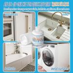 Porcelain Sink Touch Up Paint, High-Gloss Porcelain Repair Kit White & Appliance Paint for Chips, Scratches, Cracks and Spots on Enamel, Acrylic, porcelain, Sinks, Tubs, Bathtub, Appliances, Metal, Tiles in Kitchen and Bathroom. (Floral White)