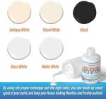 Porcelain Sink Touch Up Paint, High-Gloss Porcelain Repair Kit White & Appliance Paint for Chips, Scratches, Cracks and Spots on Enamel, Acrylic, porcelain, Sinks, Tubs, Bathtub, Appliances, Metal, Tiles in Kitchen and Bathroom. (Floral White)