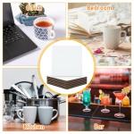 45PCS Sublimation Coasters Blanks Ceramic Square Heat Transfer Coasters with Cork Back 4x4 inch MDF Sublimation Coasters Blanks White Glazed Ceramic Tiles for Sublimation Thermal Transfer