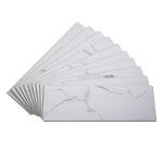 Palisade 22.8" x 7.31" Interlocking Vinyl Waterproof Backsplash Tiles in Carrara Marble - Grout-Free, Easy Install & UV Resistant, Ideal for Kitchen & Bathroom (10 Pack)