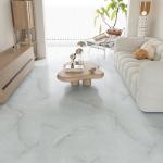 VEELIKE 12-Pack Misty Grey Marble Peel and Stick Floor Tile Waterproof Vinyl Flooring Tiles 12''x12'' Glue Down Laminate Flooring for Bathroom Bedroom Kitchen Self Adhesive Marble Vinyl Floor Tiles