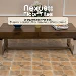 Nexus Self Adhesive 12-Inch Vinyl Floor Tiles, 20 Tiles - 12" x 12", Rustic Slate Pattern - Peel & Stick, DIY Flooring for Kitchen, Dining Room, Bedrooms & Bathrooms by Achim Home Decor