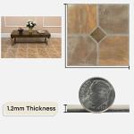 Nexus Self Adhesive 12-Inch Vinyl Floor Tiles, 20 Tiles - 12" x 12", Rustic Slate Pattern - Peel & Stick, DIY Flooring for Kitchen, Dining Room, Bedrooms & Bathrooms by Achim Home Decor