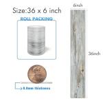 Peel and Stick Floor Tile, 72 Pack 108 Sq.Ft, Waterproof Wood Plank Vinyl Tile Stickers, Self-Adhesive DIY Flooring Tiles for Bedroom, Living Room, Bathroom （36" x 6"，Dustgray）