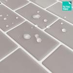 Tic Tac Tiles 12"x 12" Peel and Stick Self Adhesive Removable Stick On Kitchen Backsplash Bathroom 3D Wall Sticker Wallpaper Tiles in Subway Designs (Pure Gray, 10)