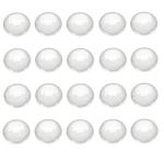 Dophee Round Glass Cabochon for Jewelry Making, Clear Dome Tiles with Flat Back, Dome Bead Cameo Cabochon Tile for DIY Craft Photo, Pendants, Rings, Necklace, 20mm/0.79in, 20-Pack