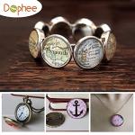 Dophee Round Glass Cabochon for Jewelry Making, Clear Dome Tiles with Flat Back, Dome Bead Cameo Cabochon Tile for DIY Craft Photo, Pendants, Rings, Necklace, 20mm/0.79in, 20-Pack
