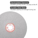 uxcell Diamond Sanding Grinding Disc, 8-Inch (200mm) Grit 120 1" Arbor Hole, Flat Lap Disk Polishing Discs Abrasive Wheel for Gemstone Tile Porcelain Glass Stone Metal