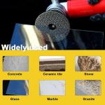 MiJunHD Electroplated Diamond Sanding Paper Sheet Pad,60Grit 4inch 100mm Grinding Sandpaper Pad Hook and Loop Backing for Metal Glass Porcelain Ceramic Hand Polishing & Trimming (1 Piece)