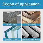 MiJunHD Electroplated Diamond Sanding Paper Sheet Pad,60Grit 4inch 100mm Grinding Sandpaper Pad Hook and Loop Backing for Metal Glass Porcelain Ceramic Hand Polishing & Trimming (1 Piece)