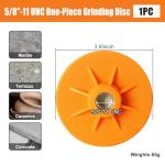ACFAN 4" Diamond Polishing Pads for Angle Grinder 5/8"-11 UNC, Concrete & Stone Polishing Pads for Granite, Marble, Tile, Quartz, Glass, Ceramic - Wet/Dry Use Diamond Sanding & Edge Trimming Discs