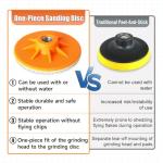 ACFAN 4" Diamond Polishing Pads for Angle Grinder 5/8"-11 UNC, Concrete & Stone Polishing Pads for Granite, Marble, Tile, Quartz, Glass, Ceramic - Wet/Dry Use Diamond Sanding & Edge Trimming Discs
