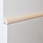 Questech Quarter Round Tile Trim, 1/2 x 12 Inch Corner Shower Tile Edge Trim, Decorative Jolly Tile Liner Cap for Kitchen Backsplash Bathroom Shower, Sand Polished, 6 Pack