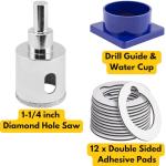 1-1/4 inch Diamond Drill Bit for Tiles and Glass