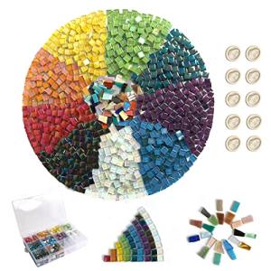 Assorted Iridescent Mosaic Tiles for Crafts