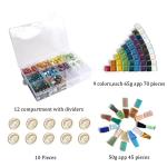 Assorted Iridescent Mosaic Tiles for Crafts