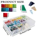Assorted Iridescent Mosaic Tiles for Crafts