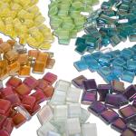 Assorted Iridescent Mosaic Tiles for Crafts