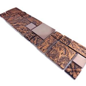 Bronze Metal Mosaic Tile for Walls and Backsplashes