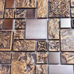 Bronze Metal Mosaic Tile for Walls and Backsplashes