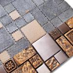 Bronze Metal Mosaic Tile for Walls and Backsplashes