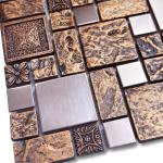 Bronze Metal Mosaic Tile for Walls and Backsplashes