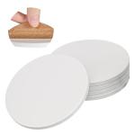50 Pack Round Ceramic Tiles for DIY Crafts