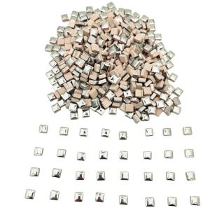 500PCS Silver Ceramic Mosaic Tiles for DIY Projects