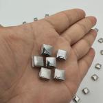 500PCS Silver Ceramic Mosaic Tiles for DIY Projects