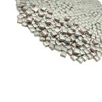 500PCS Silver Ceramic Mosaic Tiles for DIY Projects