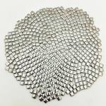 500PCS Silver Ceramic Mosaic Tiles for DIY Projects