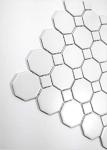 Retro White Octagon Porcelain Mosaic Tile 11.5