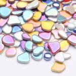 Iridescent Flower Mosaic Tiles for DIY Projects
