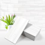 Glossy White Peel and Stick Subway Tile 100-Pack