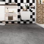 32-Pack Gray Peel and Stick Slate Floor Tiles