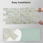 Light Beige Green Slate Peel and Stick Tile