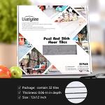 32-Pack Gray Peel and Stick Slate Floor Tiles