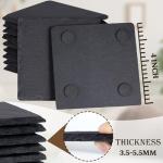 Slate Drink Coasters Set - 72 Pieces, 4 Inch