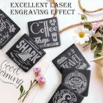 Slate Drink Coasters Set - 72 Pieces, 4 Inch