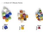 Lanyani Bulk Glass Mosaic Tiles for DIY Crafts