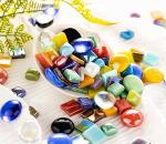 Lanyani Bulk Glass Mosaic Tiles for DIY Crafts