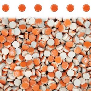 100 Assorted Round Mosaic Tiles for DIY Crafts