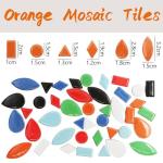 100 Assorted Round Mosaic Tiles for DIY Crafts
