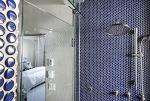 Cobalt Blue Penny Round Porcelain Mosaic Tile