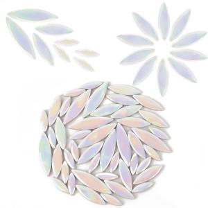 Petal Mosaic Tiles in Illusionary White Bulk