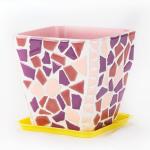 1.1LB Irregular Ceramics Mosaic Tiles, Mosaic Pieces Stones for DIY Mosaic Making Craft Hobby Arts Home Wall Decoration (Sky Blue)