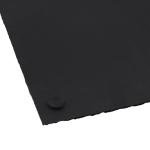 MOUYAT 4 Pack 12x10 Inch Black Slate Plates, Rectangle Slate Cheese Board with Natural Edge, Natural Stone Plates Cutting Board Charcuterie Boards for Cheese, Sushi, Meat, Appetizers